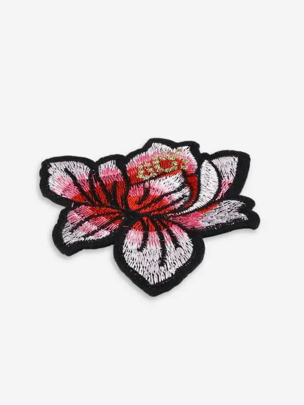 Термоаппликация &laquo;Лотос&raquo;, 8.5&times;8 см, розовая