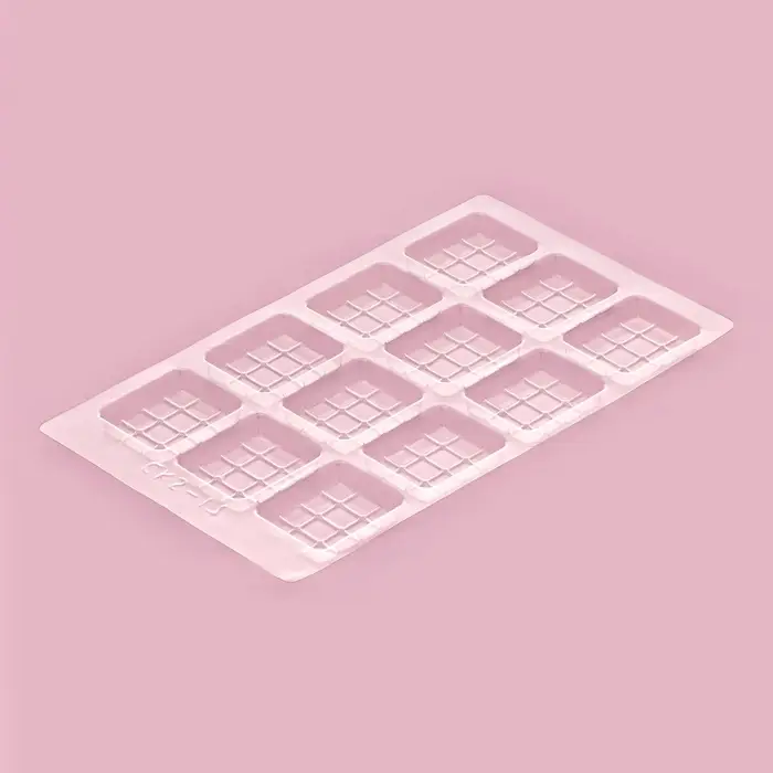 Форма для шоколада и конфет &laquo;Мини плитка&raquo;, пластик, 22&times;13&times;1 см, 12 ячеек (3,5&times;4 см), прозрачная