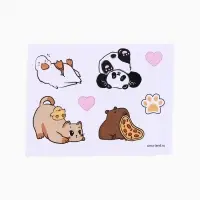 Набор для создания брелока из эпоксидной смолы "Мишка" с блёстками