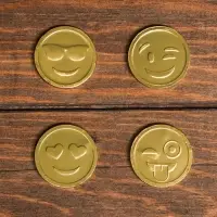 Монеты шоколадные &laquo;Смайлик&raquo;, в банке, 6 г