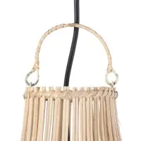 Светильник потолочный из ротанга &laquo;Сатрия&raquo;, 1&times;120 Вт, Е27, 30&times;30&times;30 см