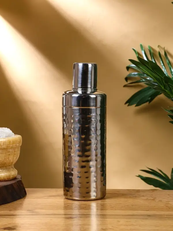 Шейкер "Серебро" нержавеющая сталь 7х7х23 см