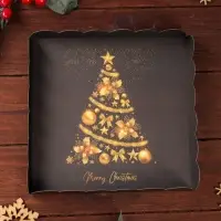 Коробка для печенья, &laquo;Праздничная ёлка&raquo;, 18&times;18&times;3 см