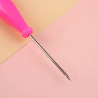 Шило швейное, с крючком, 13&times;2 см, МИКС