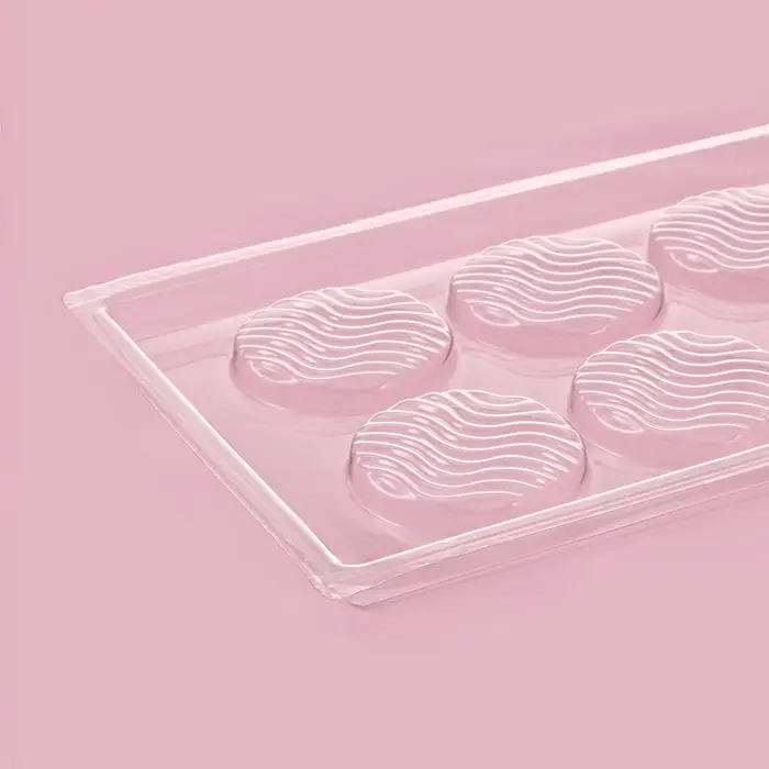 Форма для шоколада и конфет &laquo;Волна&raquo;, 8 ячеек, 22&times;11 см, прозрачная
