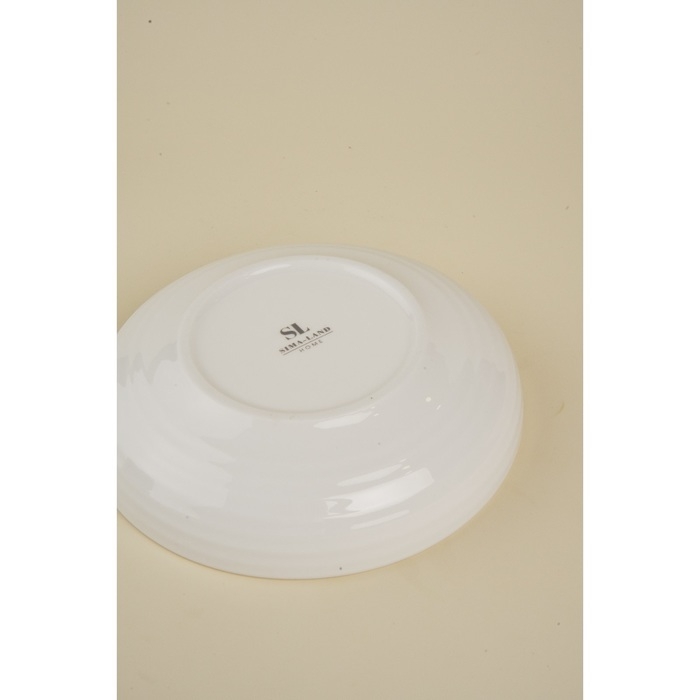 Набор тарелок фарфоровых глубоких SL Home &laquo;Гато&raquo;, 750 мл, d=18,5 см, цвет белый