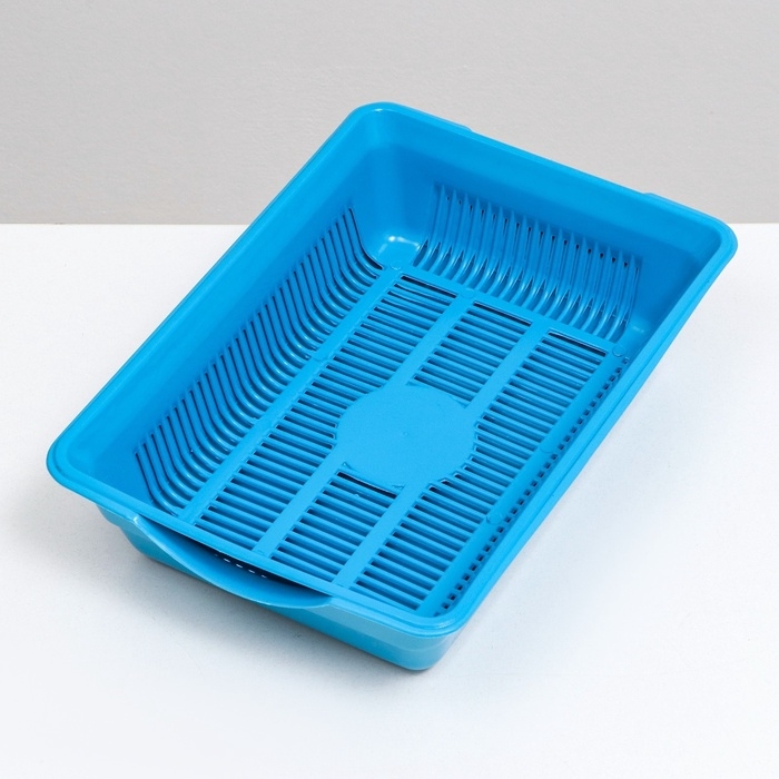 Туалет глубокий с сеткой 36 х 25 х 9 см, голубой