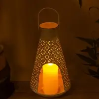 Подсвечник "Башня" 17х17х29 см, металл