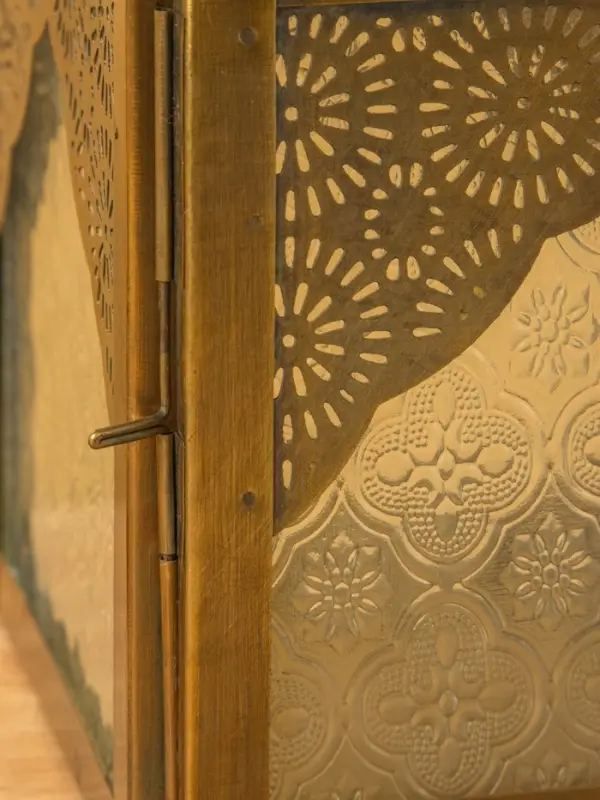 Подсвечник фонарь "Купол" железо 16х15,5х34,5 см