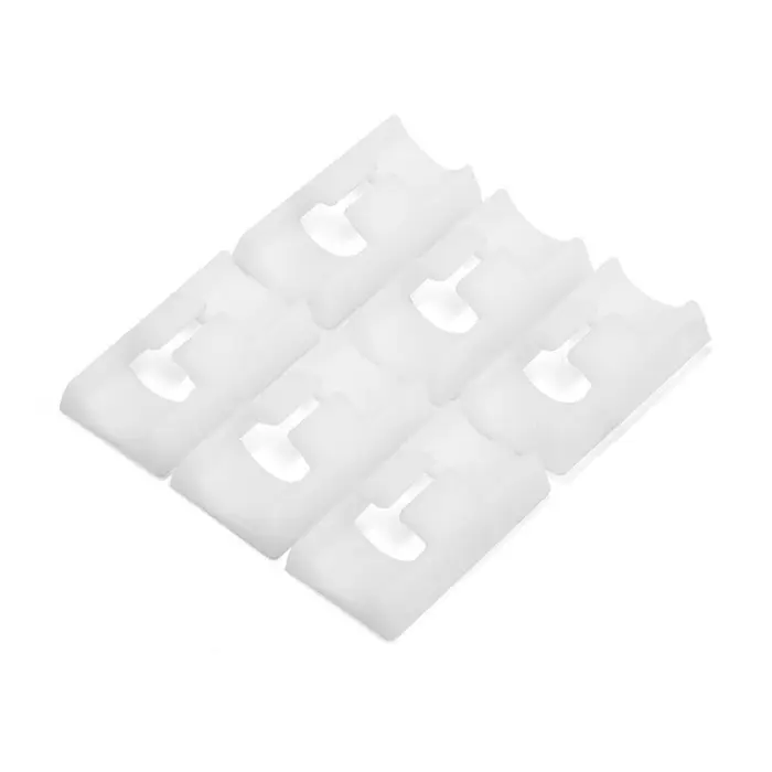 Держатель самоклеящийся для проводов и гирлянд ТУНДРА, 28&times;16&times;9 мм, белый, 12 шт.