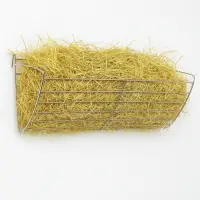 Кормушка для сена металлическая, 28 х 9 х 10 см, серебристая
