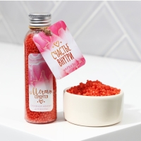 Жемчуг для ванны соляной &laquo;Мечты сбудутся! Счастье внутри!&raquo;, 75 г, аромат арбуза, BEAUTY FОХ