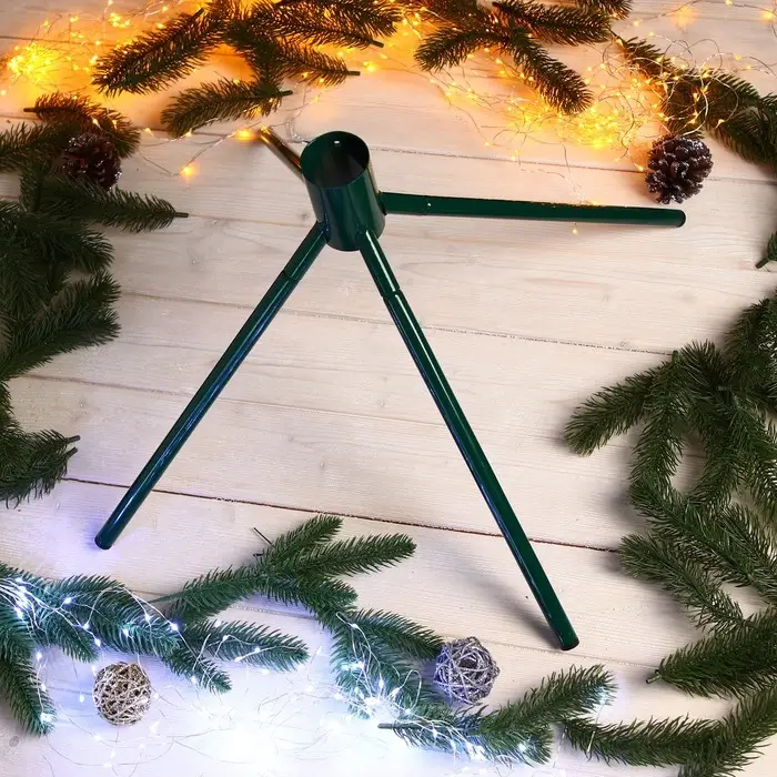 Подставка для ёлки, d=51 мм, h=36 см, разборная, под ёмкость с водой, металл