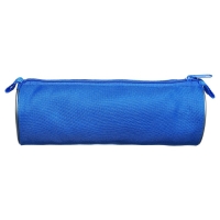 Набор канцелярский 10 предметов (Пенал-тубус 65 х 210 мм, ручки 4 штуки цвет синий , линейка 15 см, точилка, карандаш 2 штуки, текстовыделитель), синий