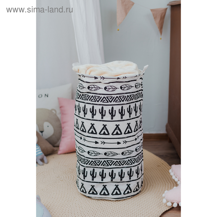 Корзина для белья Доляна &laquo;Мексика&raquo;, 35&times;35&times;60 см