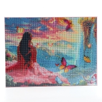 Алмазная мозаика с полным заполнением на холсте с подрамником &laquo;Водопады&raquo;, 30 х 40 см