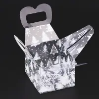 Коробка подарочная новогодняя складная ПВХ &laquo;Новый год&raquo; 5&times;5&times;5 см