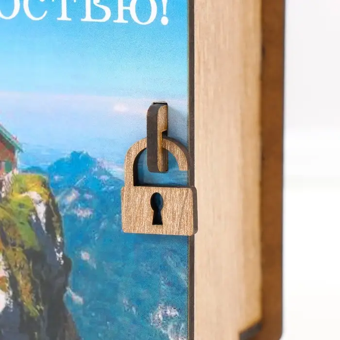 Копилка-книга "Дом" 15х14х8 см