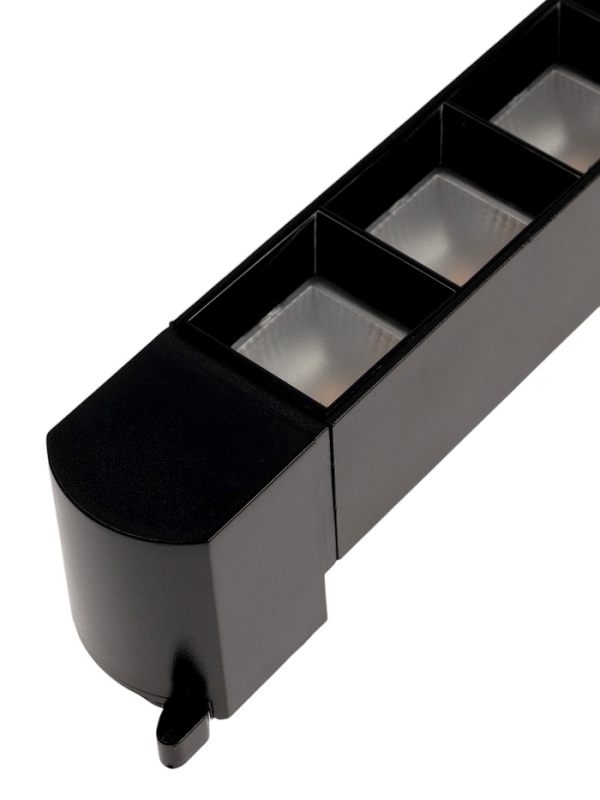 Трековый светильник линейный, поворотный, 10 Вт, 900 Лм, 4000К, IP20, черный