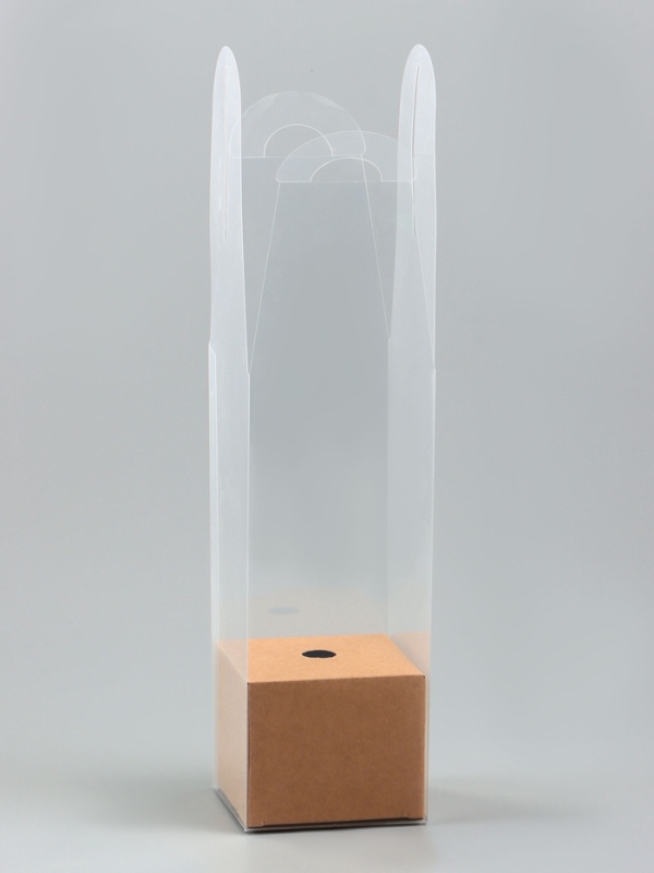 Коробка для мини букетов 28 х 8 х 8 см, крафт