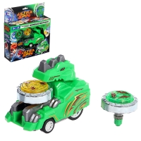 Набор волчков ULTRA SPIN &laquo;Дино&raquo;, с устройством запуска, цвет зеленый