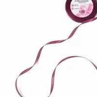 Лента атласная, 6 мм, 23&plusmn;1 м, сливовая №171