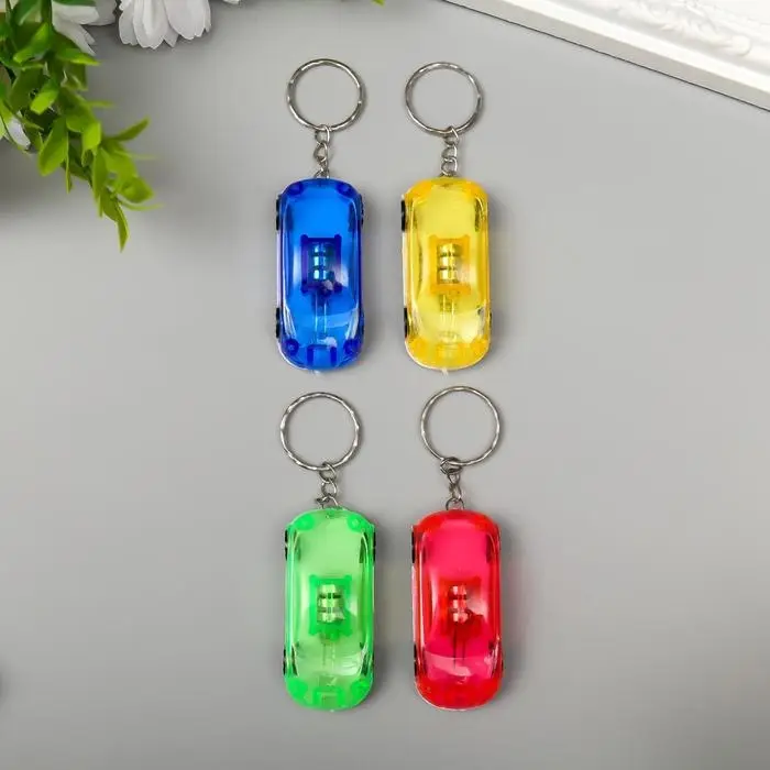 Фонарик свет на кольце "Машина" МИКС