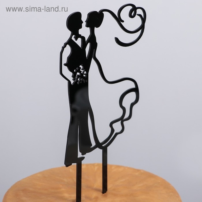 Топпер для торта, 10&times;17,5 см, цвет чёрный