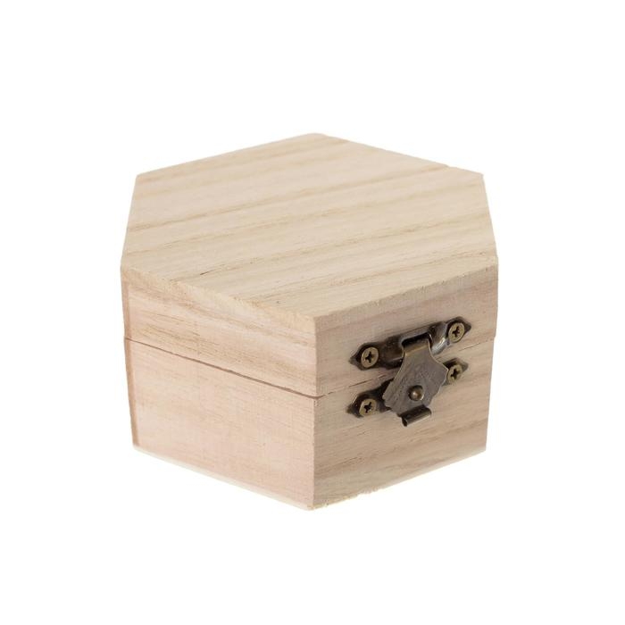 Шкатулка для росписи шестигранник 9х4,5х8 см