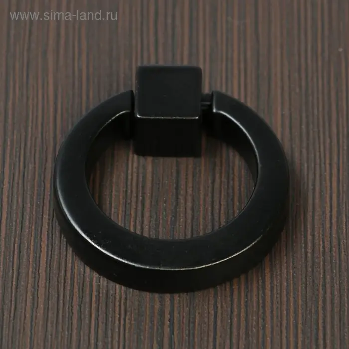 Ручка-кнопка ТУНДРА РК045BL, черная