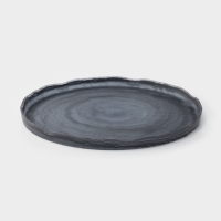 Тарелка обеденная Magistro &laquo;Вирпул&raquo;, d=27,4 см, стекло, голубая