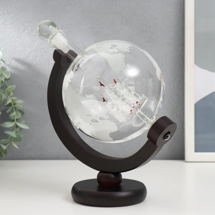 Сувенирный графин "Корабль в шаре" 800 мл 27х16,5х36 см