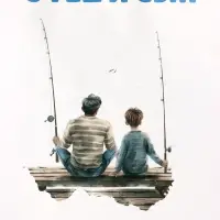 Пакет подарочный крафт &laquo;Отец и сын&raquo;, 21&times;11&times;27 см