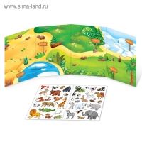 Многоразовые наклейки набор &laquo;Удивительные животные&raquo;, 2 шт.