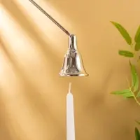 Гаситель для свечей "Ёлочка со звездой" алюминий 33,5х5х8 см