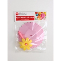 Крышка - непроливайка силиконовая Доляна &laquo;Цветочек&raquo;, d=10,5 см, цвет розовый