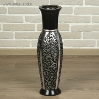 Ваза керамика напольная "Версаль" 60 см, чёрный