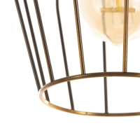 Светильник BayerLux "Фрейя" 3хЕ27 40Вт золото 16х50х23-123см