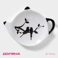 Подставка под чайный пакетик Доляна &laquo;Весенний вечер&raquo;, 12&times;9&times;1,3 см