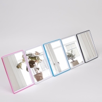 Зеркало настольное - подвесное, зеркальная поверхность 13,5 &times; 18,5 см, цвет МИКС