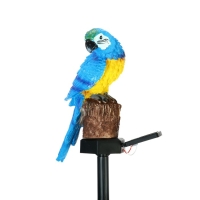 Садовый светильник на солнечной батарее &laquo;Синий Ара&raquo;, 45 см, 1 LED, свечение тёплое белое