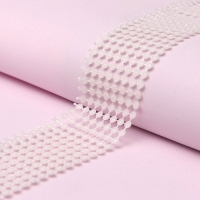 Лента с имитацией жемчуга, 4 см, 9 &plusmn; 1 м, цвет белый