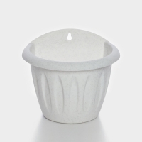 Кашпо настенное &laquo;Фелиция&raquo;, 1 л, d=16 см, цвет мраморный