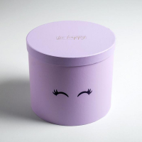 Набор шляпных коробок для цветов 5 в 1, упаковка подарочная, &laquo;Глазки&raquo;, 14 х 13 см - 22 х 19,5 см