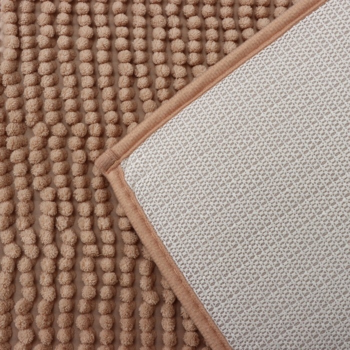 Коврик для дома Доляна &laquo;Букли&raquo;, 40&times;60 см, цвет бежевый