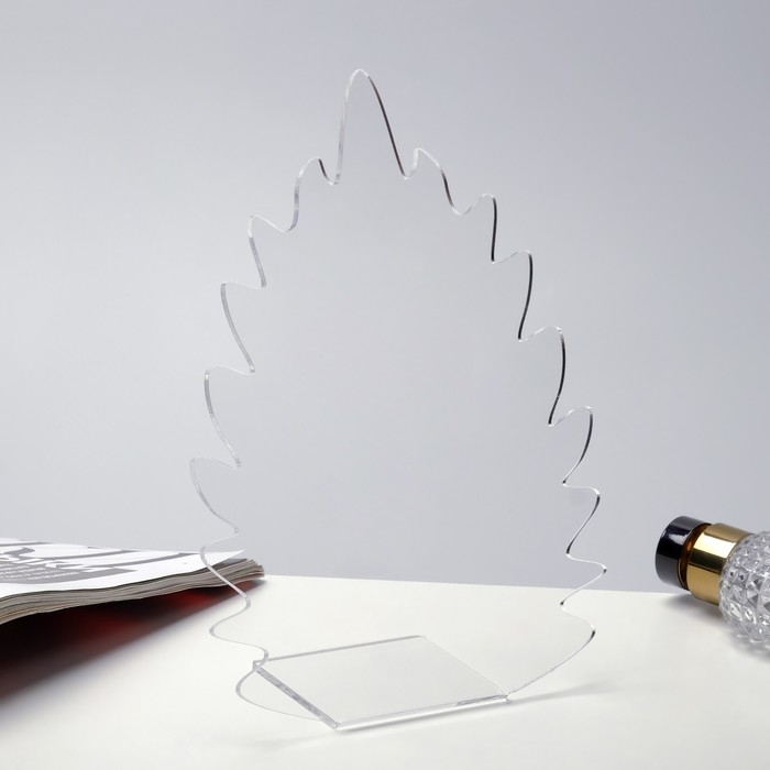 Подставка для кулонов, цепочек, браслетов &laquo;Листочек&raquo; 16&times;6&times;22 см, оргстекло 3 мм, В ЗАЩИТНОЙ ПЛЁНКЕ