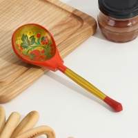 Ложка деревянная &laquo;Традиционная&raquo;, полубаская, 19&times;6 см, МИКС