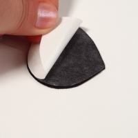 Пяткоудерживатель с петелькой иск кожа силикон 5,8*4,4*0,1см черн ОТ