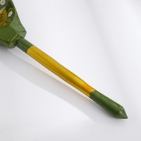 Ложка полубаская &laquo;Зеленая роспись&raquo;, ручная работа