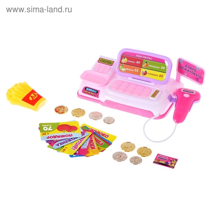 Набор игровой &laquo;Мини касса&raquo; с аксессуарами, световые и звуковые эффекты
